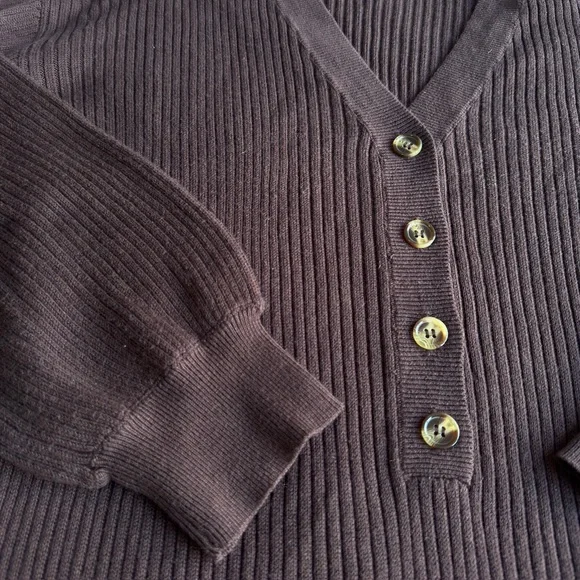 Song of Style Chocolate Brown Knit Dress - Picture 5 of 6